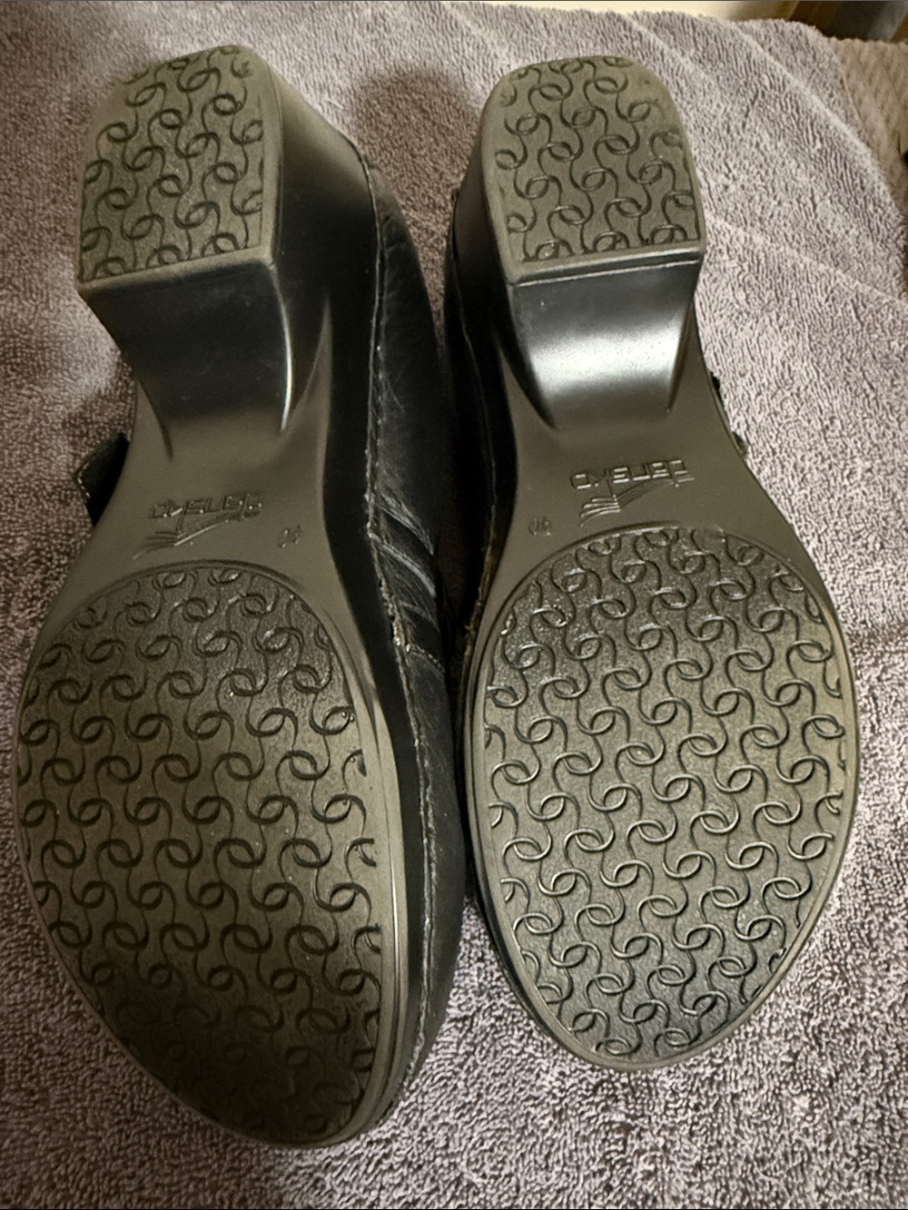 Dansko Black Leather Mary Jane Clog - Picture 15 of 16